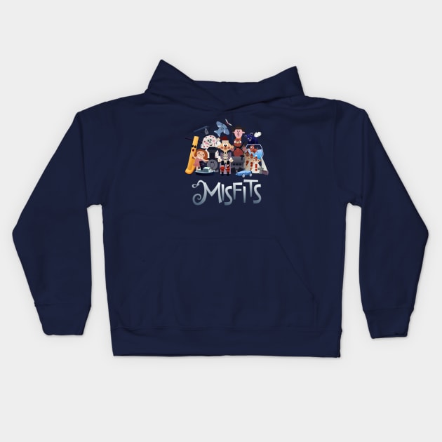 Misfit Menagerie V2 Kids Hoodie by JPenfieldDesigns